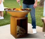 Modern Outdoor Corten Steel Barbecue Grill Durable and Stylish BBQ Grills for Outdoor Use