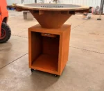 Large Corten Steel Barbecue Grill Bbq Grill Corten Steel Rusty Fire Corten Outdoor Bbq