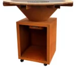 Large Corten Steel Barbecue Grill Bbq Grill Corten Steel Rusty Fire Corten Outdoor Bbq