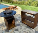 Outdoor Bbq Grills Corten Steel Corten Steel Outdoor Burning Bbq Corten Steel Bbq