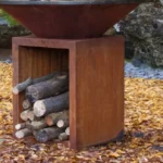 Customized Modern Style Outdoor Grill Corten Steel Charcoal Barbecue with Fire Pit for Outdoor BBQ