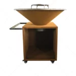 Backyard Metal Cooking Table Corten Steel Fire BBQ Grills