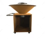 Backyard Metal Cooking Table Corten Steel Fire BBQ Grills