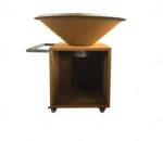 Backyard Metal Cooking Table Corten Steel Fire BBQ Grills