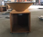 Backyard Metal Cooking Table Corten Steel Fire BBQ Grills