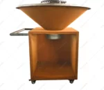 Modern Outdoor Corten Steel BBQ Grill and Fire Pit Durable Barbecue Grills
