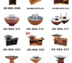 Outdoor Rust Corten Steel Grill Brasero Barbecue Grill Outdoor Charcoal Bbq Grill