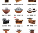 Modern Outdoor Rust Corten Steel BBQ Grill Durable and Stylish with Weather-Resistant Features