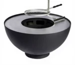 Modern Garden Corten Steel Fire Pit with Galvanized Steel BBQ Grill Barbecue Grill for Outdoor Kitchen