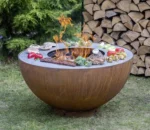 Modern Patio Heavy Duty Corten Steel Eco-Friendly Fire Pit BBQ Brazier