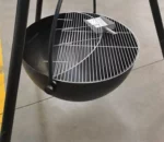 Outdoor Tripod Bbq Grill Metal Fire Pit Fire Bowl with BBQ Grill