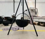 Commercial Barbecue Charcoal Tripod Bbq Grill Smoke Barbecue Grill Metal Outdoor Barbecue Fire Bowl