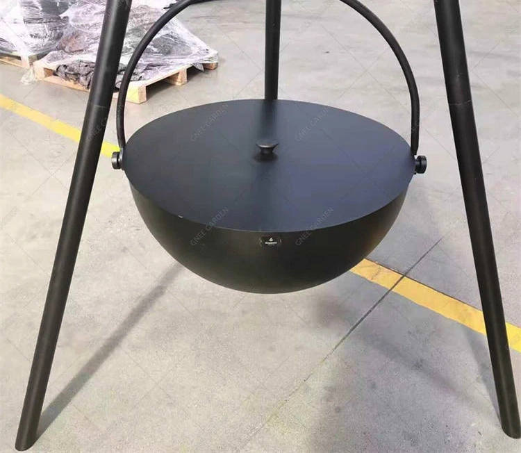 Hot Sale Modern Steel Tripod BBQ Fire Pit Grill with Fire Bowl Powder Coated Finish for Outdoor Use-China Supplier
