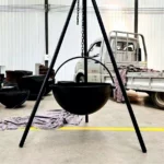 Modern Style Steel & Metal Outdoor Barbecue Grill Tripod Fire Bowl with Powder Coating for Outside Use