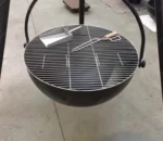 Modern Style Steel & Metal Outdoor Barbecue Grill Tripod Fire Bowl with Powder Coating for Outside Use