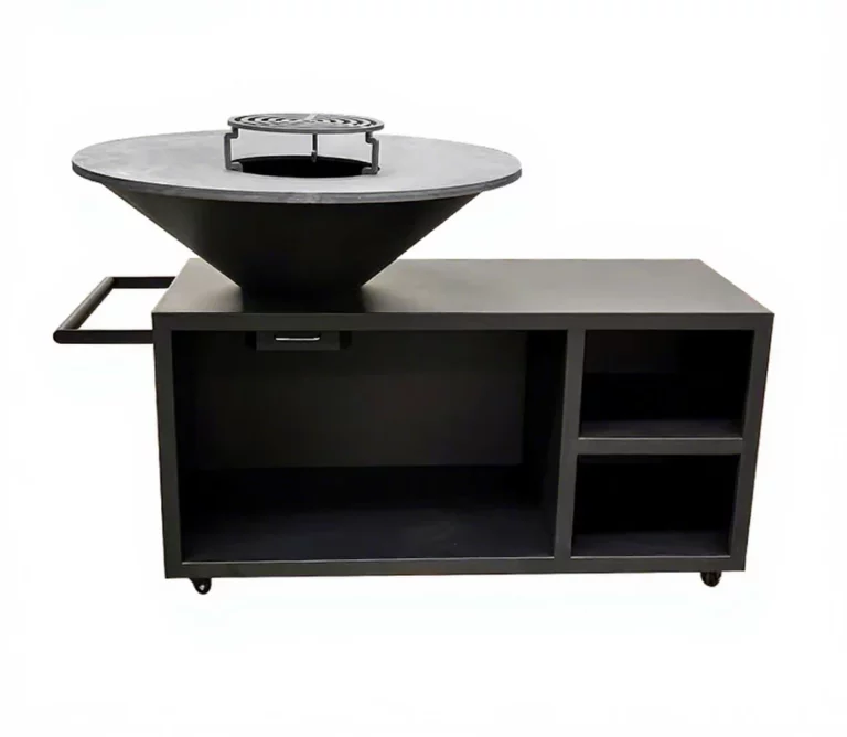 Modern Large BBQ Corten Steel Fire Pit Wood Burning Metal Fire Pits Barbecue