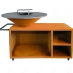 Modern Steel Charcoal BBQ Grill Barbecue Brazier Charcoal Barbecue-Grill