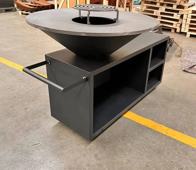 Corten Steel Bbq Top Sell Corten Steel Fire Pit Barbecue Grill Bbq