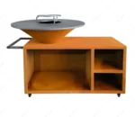 Corten Outdoor Grill Barbeque Grill Camping Outdoor Corten Steel Heavy Duty BBQ
