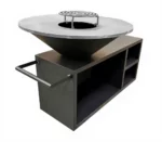 Corten Outdoor Grill Barbeque Grill Camping Outdoor Corten Steel Heavy Duty BBQ