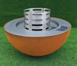 Bbq Rusty Corten Steel Fire Pits Bbq Grills Outdoor Barbecue Grills