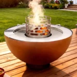 Outdoor Garden Rust Corten Steel Fire Charcoal Grill Corten