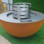 Outdoor Barbecue Grill Corten Steel Fire Barbecue Grill Bbq Outdoor Charcoal Bbq Grill