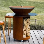 Corten Steel Bbq Gill Bbq Grill Corten Steel Fire Pit Barbecue Large Corten Steel