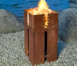 Market Hot Selling High Quality Factory Corten Steel BBQ Grill Wood-Burning BBQ Grill
