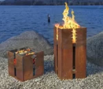 Market Hot Selling High Quality Factory Corten Steel BBQ Grill Wood-Burning BBQ Grill