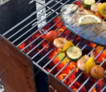 Outdoor Charcoal BBQ Grill Metal Grills Garden Kitchen Corten Steel Fire Pit Barbeque