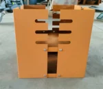 Modern Corten Steel Charcoal Barbecue Grill with Trolley-Easily Assembled Outdoor Camping Grill