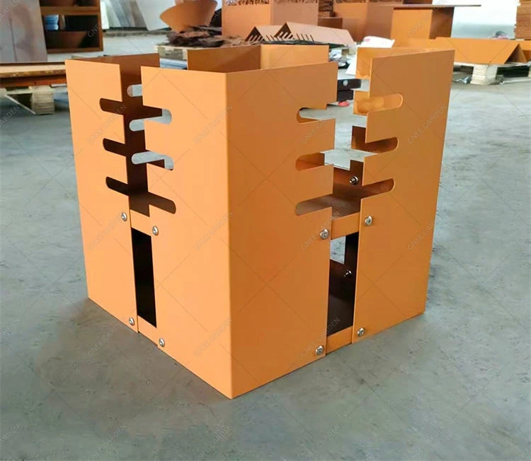 Low Price High Quality Manufacturer Modern Design Corten Steel Outdoor Wood BBQ Grill