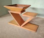 Outdoor Garden Kitchen Fire Pit BBQ Table Rusty Corten Steel Barbeque Grill