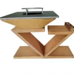 Corten Steel Metal BBQ Outdoor Wood Burning Fire Pit Barbeque Grill