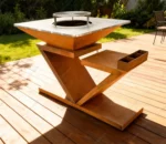 Professional Manufacturer Corten Steel Fire Pit BBQ Grill for Backyard Grill Unique BBQ Grill