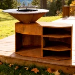 Garden Fire Grill Commercial Charcoal BBQ Grill Corten Steel Barbecue Grills
