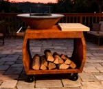 Corten Steel Fireplace Corten Steel BBQ Grill Corten Steel BBQ Firepit Grill