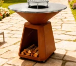 New Design Rust Corten Steel Metal Cooking Outdoor BBQ Kitchen Backyard Home Corten Steel BBQ Grill
