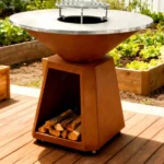 New Design Rust Corten Steel Metal Cooking Outdoor BBQ Kitchen Backyard Home Corten Steel BBQ Grill