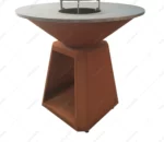 New Design Rust Corten Steel Metal Cooking Outdoor BBQ Kitchen Backyard Home Corten Steel BBQ Grill