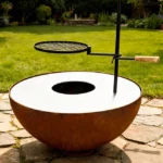 Wholesale Modern Corten Steel Fire Pit Table Barbecue Grill with Powder Coated Finish