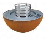 Modern Heavy-Duty Rust Corten Steel Fire Pit for BBQ Garden Wood