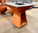 Modern Powder Coated Camping Corten Steel Charcoal BBQ Grill Fire Pit