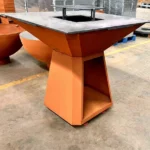 Modern Powder Coated Camping Corten Steel Charcoal BBQ Grill Fire Pit