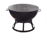 Corten Steel BBQ Rotisserie Fire Pit Grill Barbecue Grill