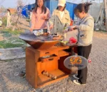 Outdoor Bbq Grills Corten Steel Fire Pit Table for Barbecue