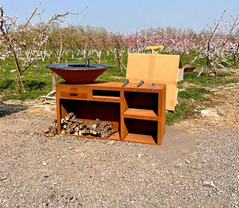 Outdoor Bbq Grills Corten Steel Fire Pit Table for Barbecue