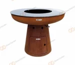 Outdoor Decorative BBQ Wood Burning Fire Stove With Tool Accessories