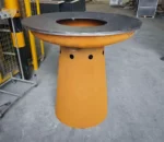Cheap Wood Pellet Burning Round BBQ Brazier Fire Pit Stoves Barbeque Grill for Sale